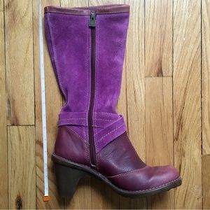 Purple El Naturalista boots tall EU37 NWOT